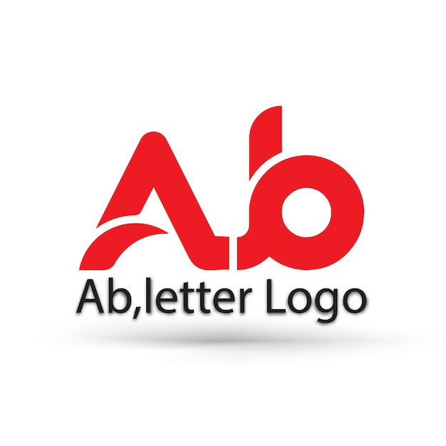 あなたのブランドの文字 ab ロゴのコンセプト