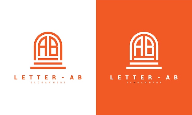 Letter ab logo pictogram ontwerpsjabloon premium vector Premium Vector