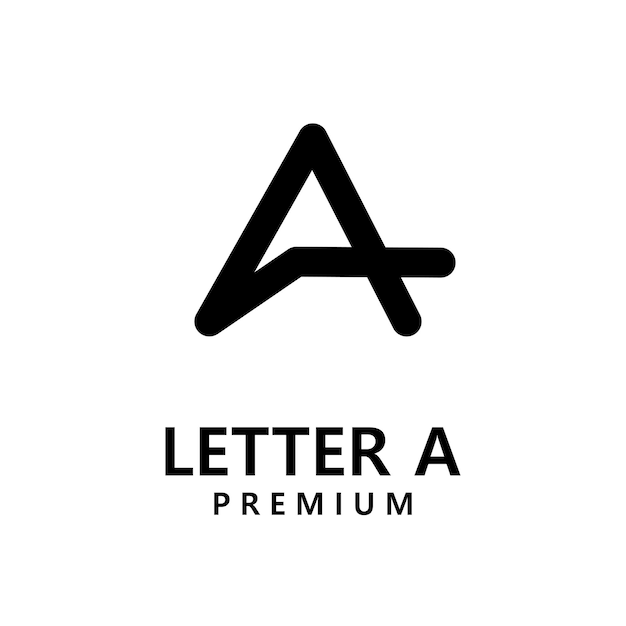 Vector a letter abstract logo design illustration