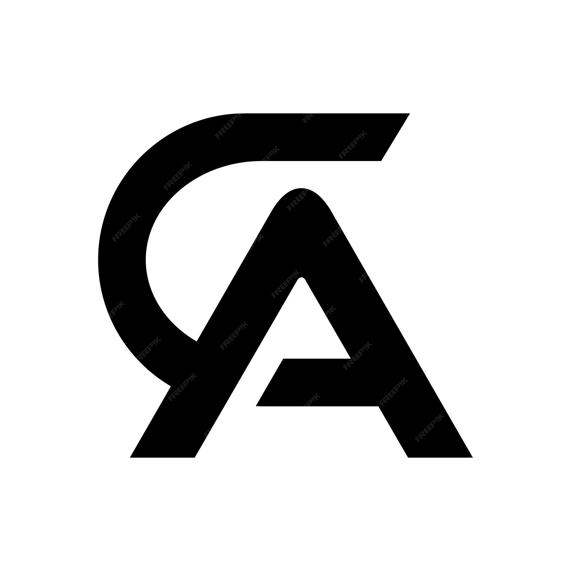 Premium Vector | Letter ac monogram minimal logo initials ca