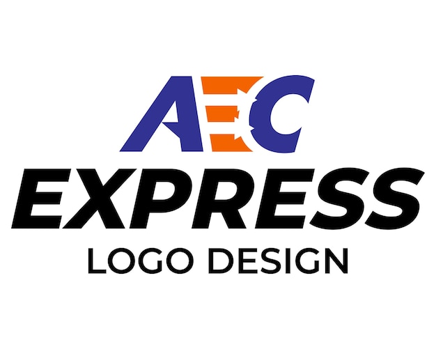 Letter AEC monogram expedition logo design.