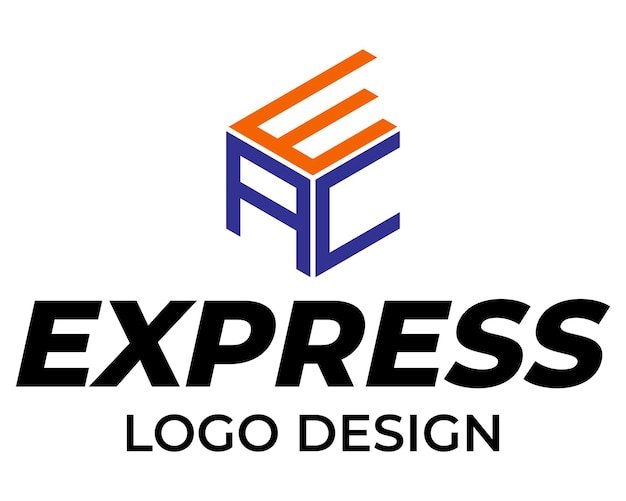 Дизайн логотипа экспедиции монограммы Letter AEC.