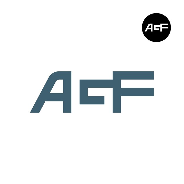 AGF 로고 글자 부정 공간
