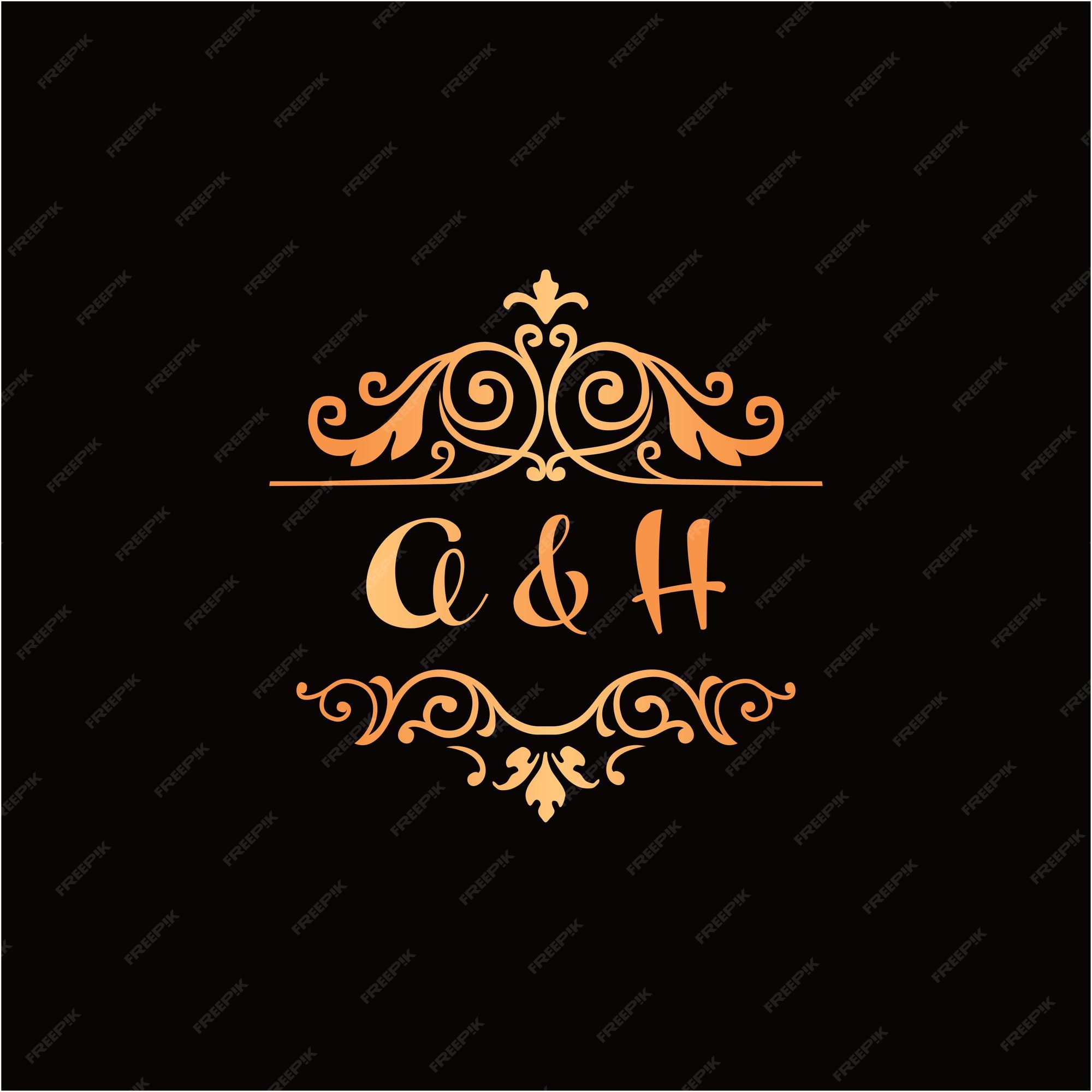 Wedding Monogram AH  Branding & Logo Templates ~ Creative Market