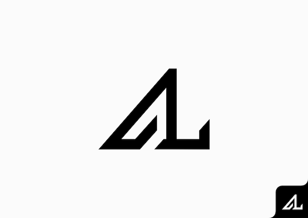 letter AL LA logo pictogram sjabloon ontwerpelement