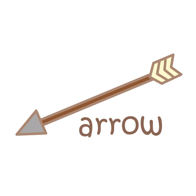 A Letter For Arrow Illustration Vector Clipart