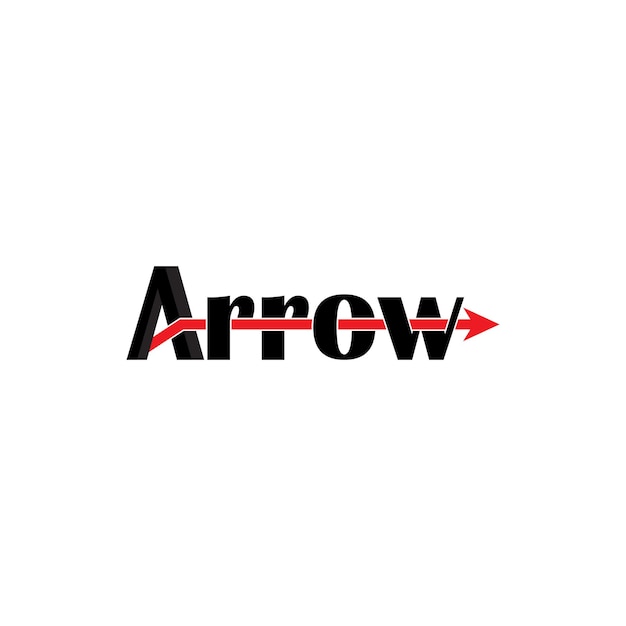 Letter A and arrow logo