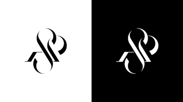 Letter as logo fashion vector monogram initial illustration icon style design template