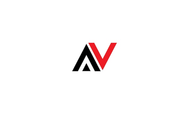 Vector letter av-logo ontwerp