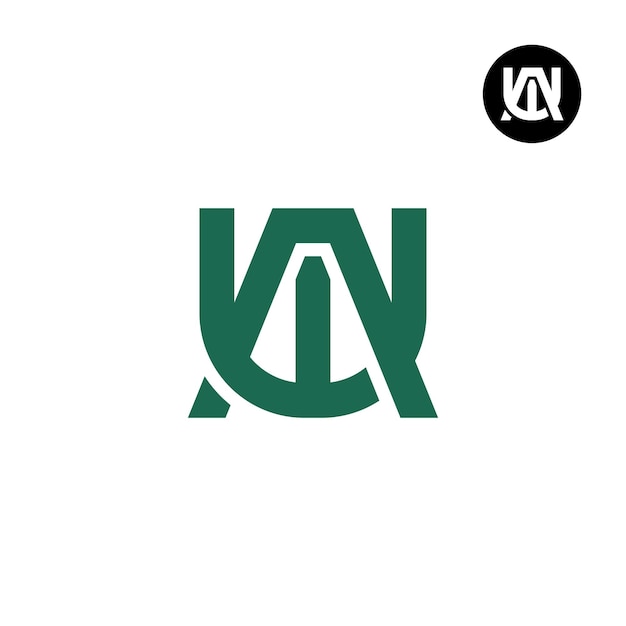 Letter AW WA Monogram Logo Design