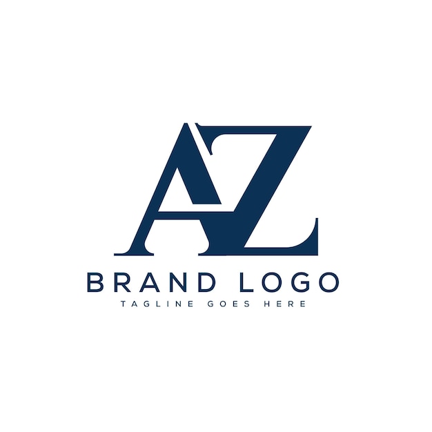 letter AZ logo design vector template design for brand