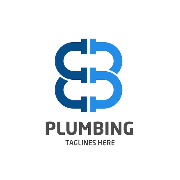 Letter B BB plumbing logo