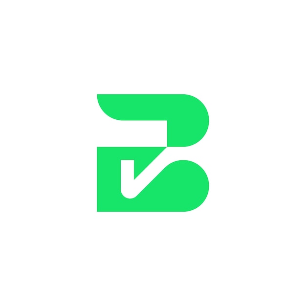 Letter B Checkmark logo