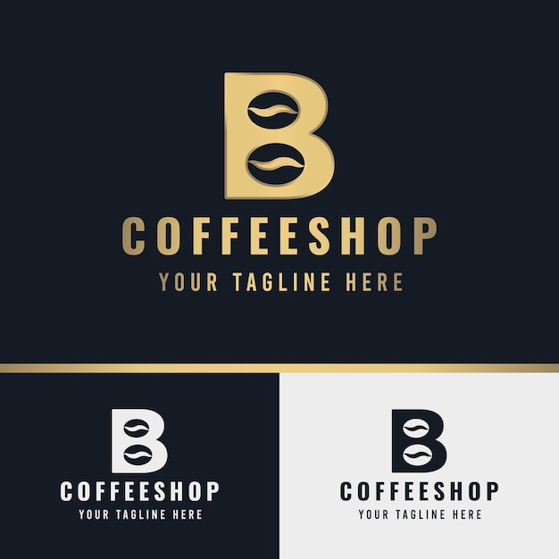 Logo del caffè della lettera b