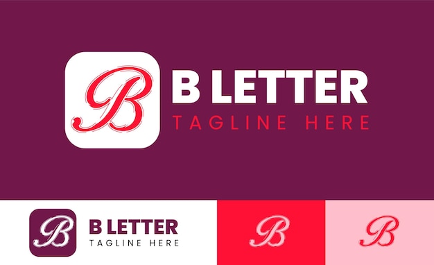 letter b design vector illustration modern icon