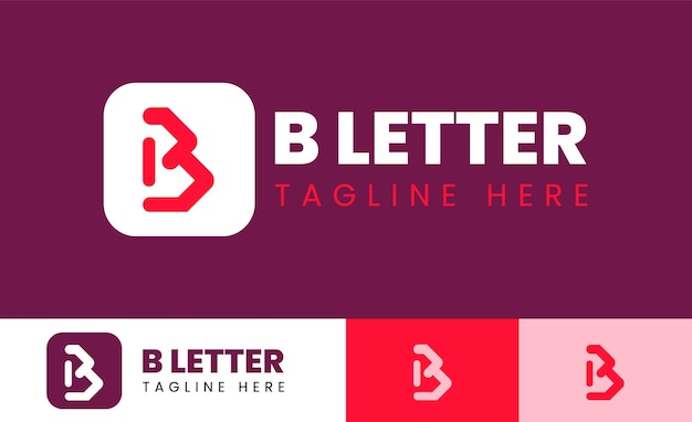 letter b design vector illustration modern icon