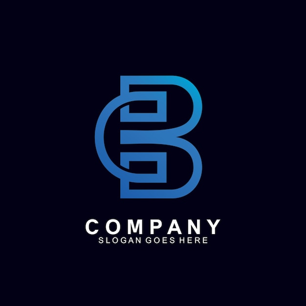 Letter b en c logo-ontwerp