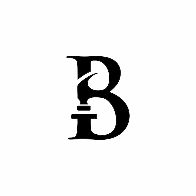 Letter b en hamerlogo