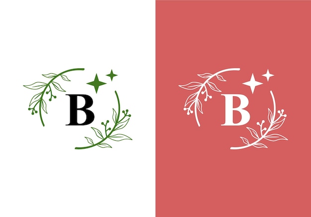 letter B, geschikt voor het eerste symbool van het bedrijf.