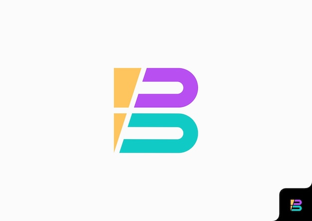 Letter B icon logo design