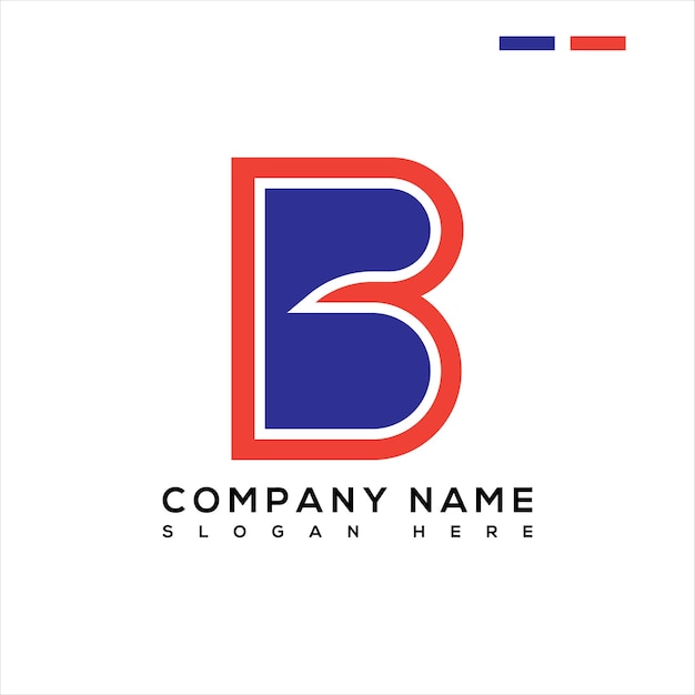 Vector letter b logo design symbol.