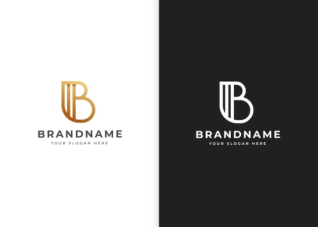 Letter B logo design template. Vector illustrations