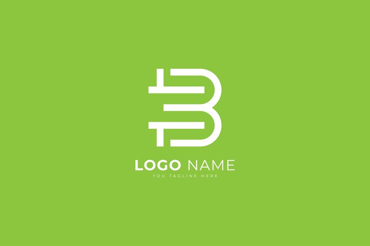 Vector b 글자 로고 디자인 터 브랜드 템플릿 디자인