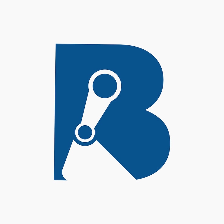 Vector letter b logo excavator for construction logo vector template