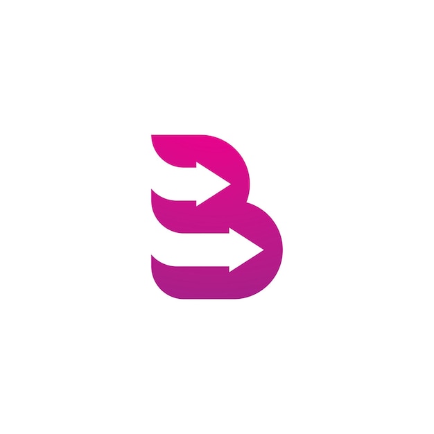 Letter B logo icon design template Creative B logo symbol