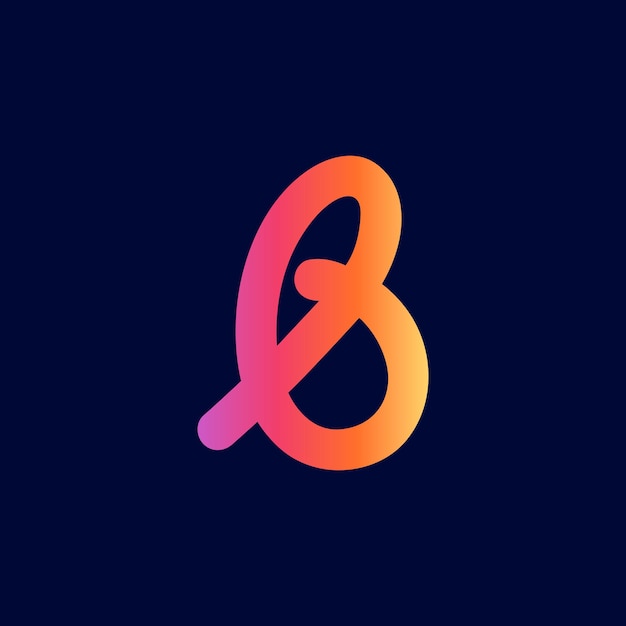 Letter B logo icon design template element