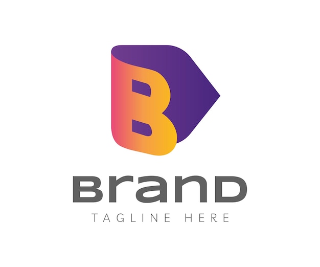 Letter B logo icoon ontwerp sjabloon elementen Gebruikbaar voor Branding Business en Education Logos