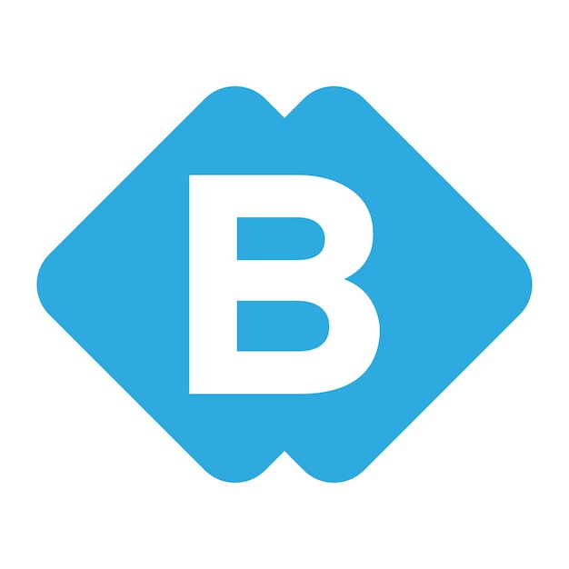 Vector letter b logo of icon design vector image template