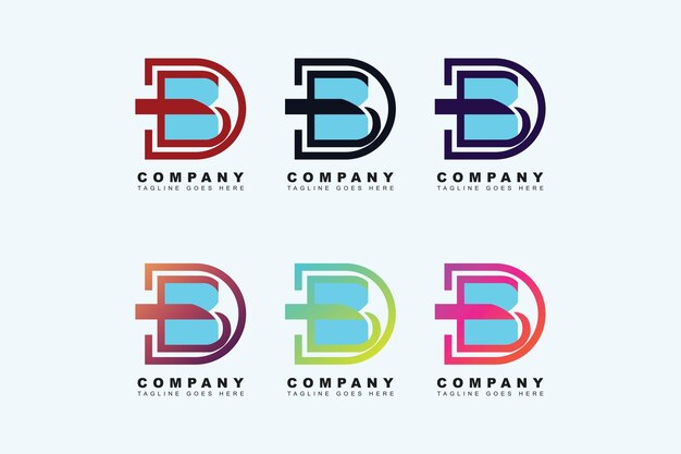 Вектор letter b logo vector design template