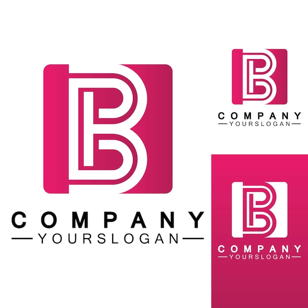 Letter B logo vector letter B bedrijfslogoModern uniek creatief B logo ontwerp Minimale B aanvankelijk gebaseerd vectorpictogram