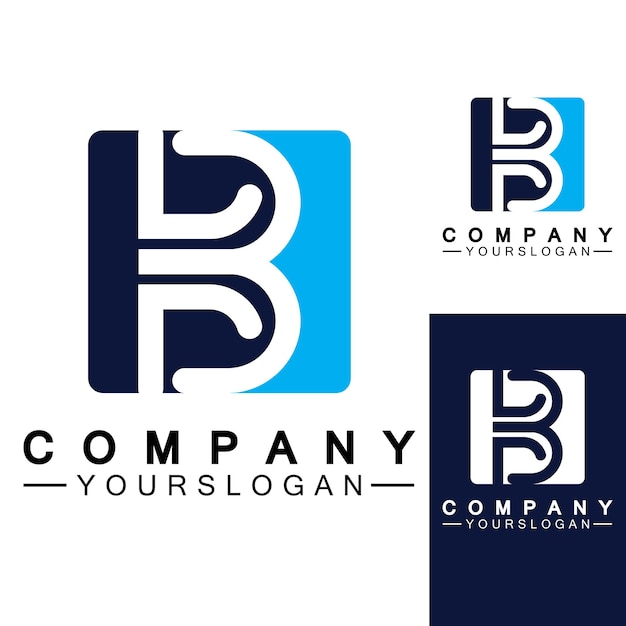 Letter B logo vector letter B bedrijfslogoModern uniek creatief B logo ontwerp Minimale B aanvankelijk gebaseerd vectorpictogram