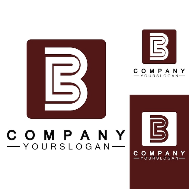 Letter B logo vector letter B bedrijfslogoModern uniek creatief B logo ontwerp Minimale B aanvankelijk gebaseerd vectorpictogram