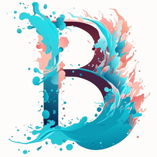 ベクトル 文字bのロゴ