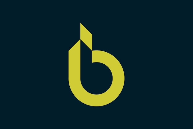 ベクトル 手紙b素敵なロゴデザインテンプレート