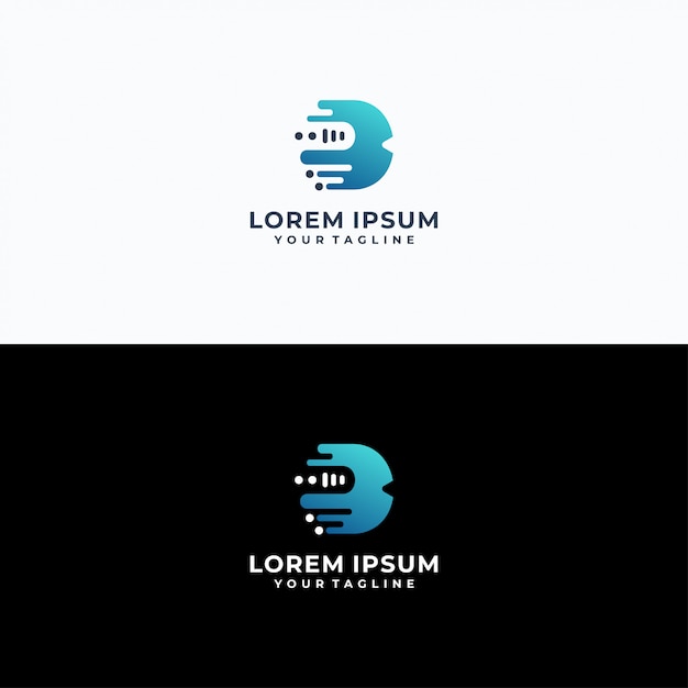 letter b logotype template