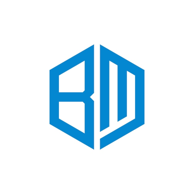 Дизайн логотипа букв b и m для бизнеса