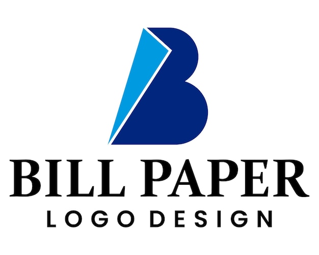 Letter B monogram document paper industry logo design.