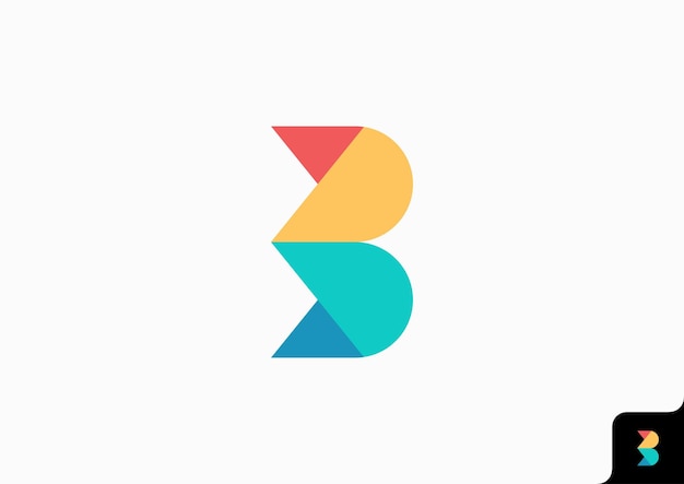 Letter B pictogram logo ontwerp