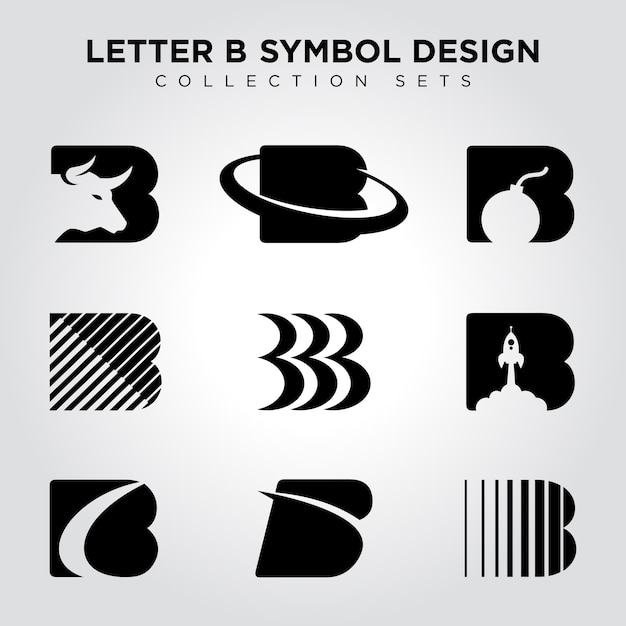 Letter B Symbol Design Collections