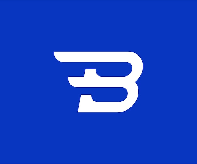 Letter B Wings Initial Logo Design