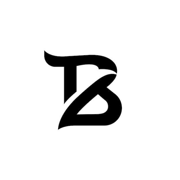 Буква B с шаблоном дизайна логотипа птицы
