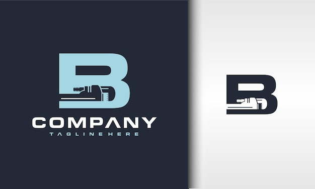 letter B wrench adjustable logo