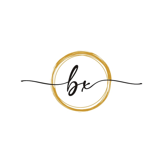 Letter B X Initial Beauty Logo Template