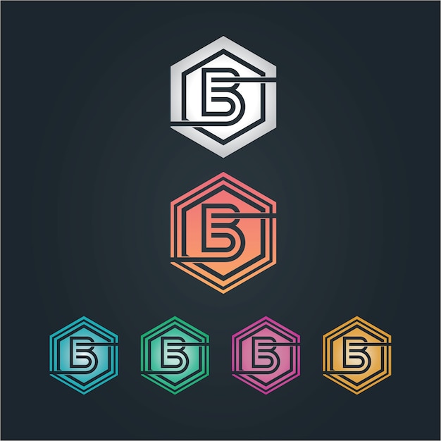 Vector letter b