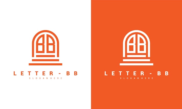 Lettera bb logo icona modello di progettazione vettore premium vettore premium