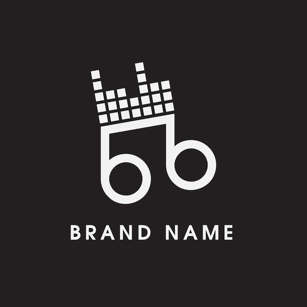 Vector letter bb sound / node logo